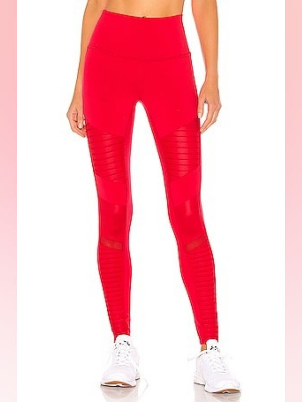 Alo Yoga High-Waist Moto Leggings Red Size M
